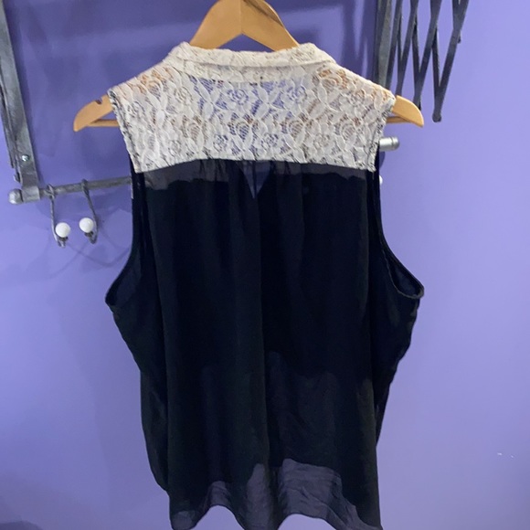 PLUS SIZE HeartSoul lace top black layered tank - Picture 3 of 3